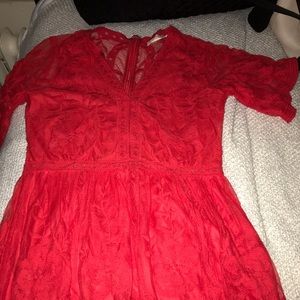 Red altar’d state dress